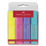 Zvýrazňovač Faber-Castell 4 ks pastelové
