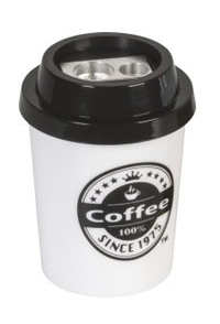 Ořezávátko dvojité Coffee to go černé