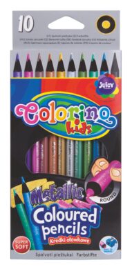 Pastelky Colorino kulaté METAL 10 ks