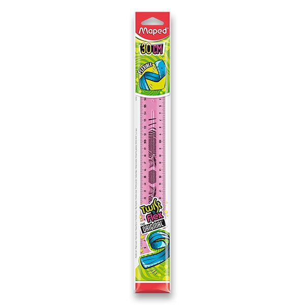 Pravítko Maped TWIST'N FLEX 30 cm růžové