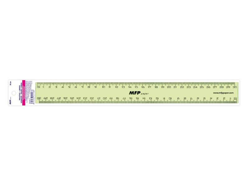 Pravítko 30 cm zelené