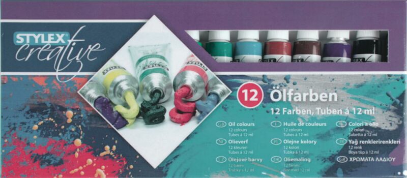 Olejové barvy 12 ks 12 ml