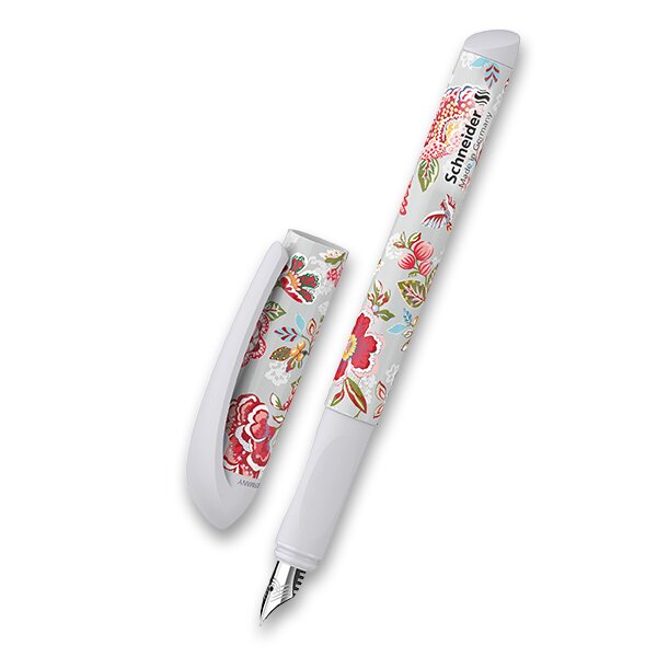 Bombičkové pero Schneider Voice světlé kytičky