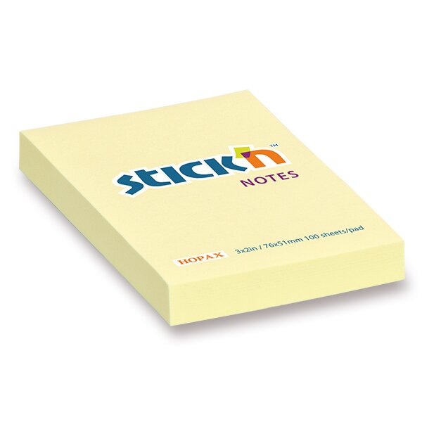 SAMOLEPICÍ BLOČEK HOPAX STICK’N NOTES - 76 X 51 MM, 100 LISTŮ