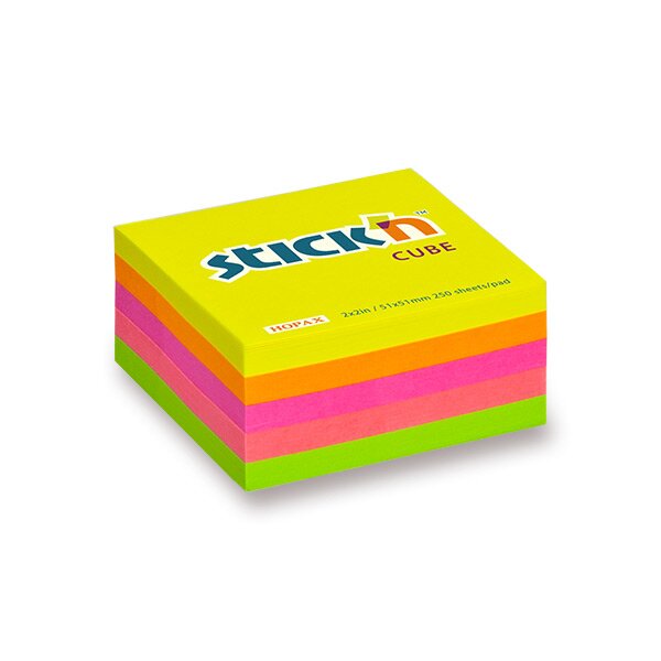 SAMOLEPICÍ BLOČEK HOPAX STICK’N NEON NOTES - 51 × 51 MM, 250 LISTŮ