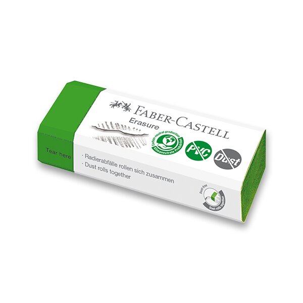 PRYŽ FABER-CASTELL PVC-FREE/DUST-FREE GREEN