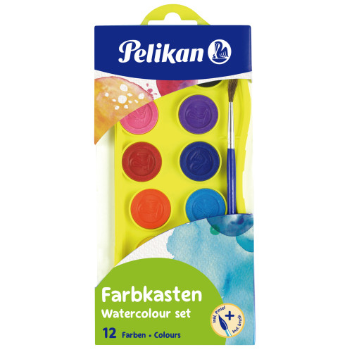 Barvy vodové 12 barev Pelikan