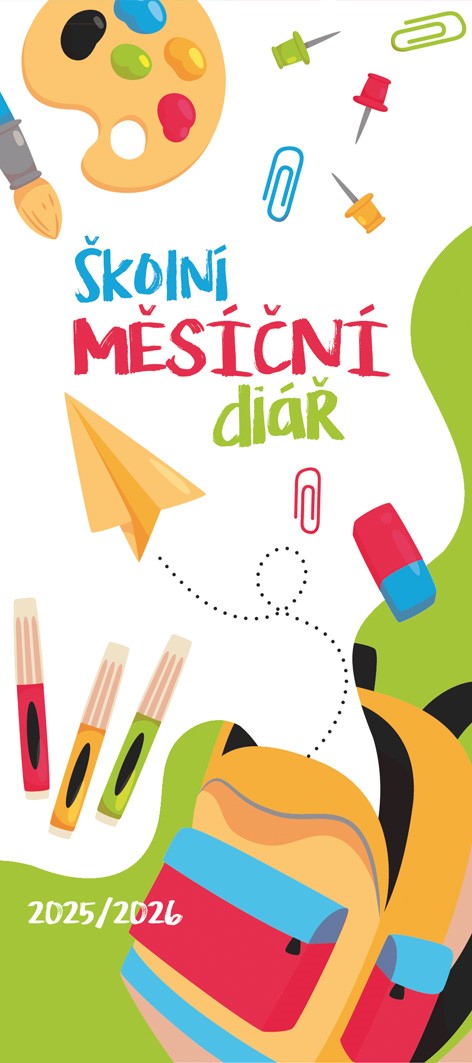 Školní diář měsíční 2025/2026