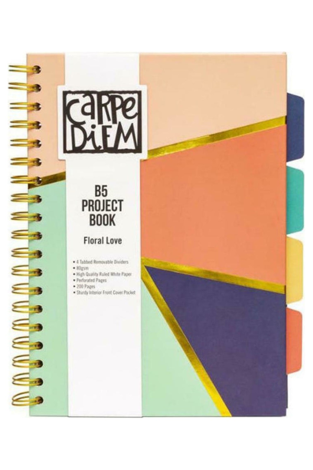Blok Pukka CARPEDIEM B5 200 listů Floral Love