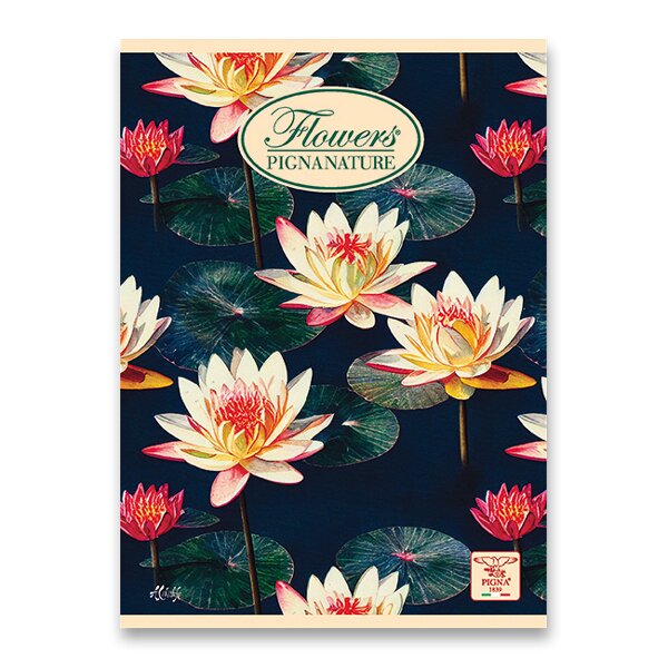 Sešit PIGNA NATURE FLOWERS A5, linkovaný lekníny
