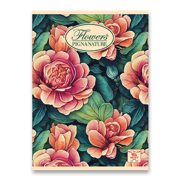Sešit PIGNA NATURE FLOWERS A5, linkovaný 