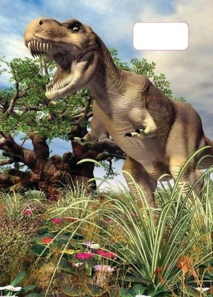 Sešit 540 s 3D motivem, A5, čistý, dinosauři