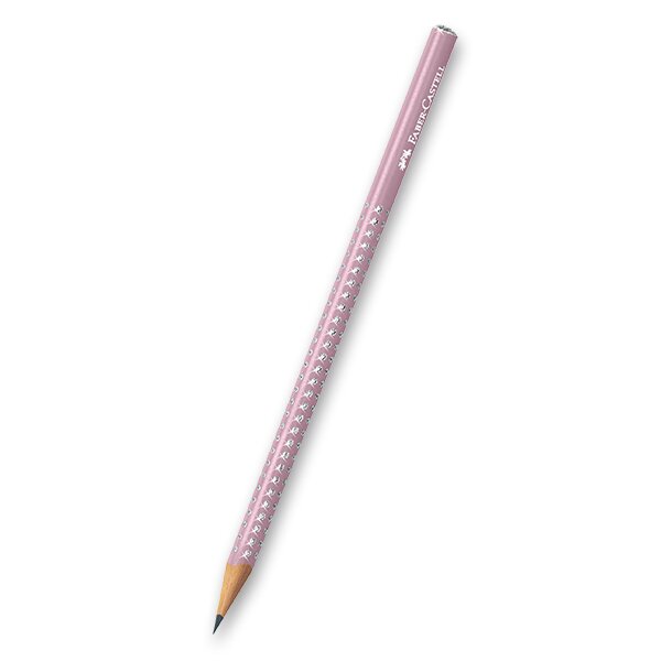 Grafitová tužka Faber-Castell Sparkle perleť růžová