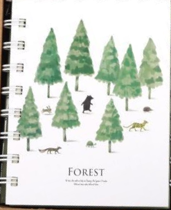 Blok A7 Forest - boční spirála, linkovaný Stromy
