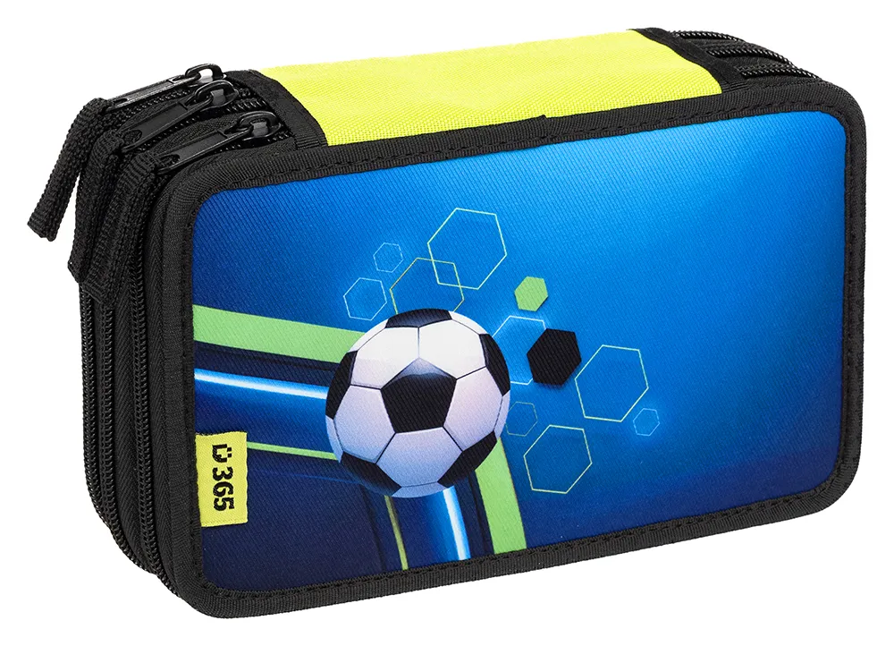 Školní třípatrový penál Football