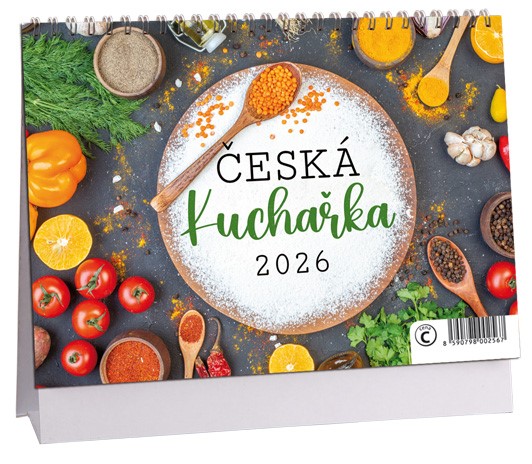 Stolní kalendář týdenní 2026 Česká kuchyně
