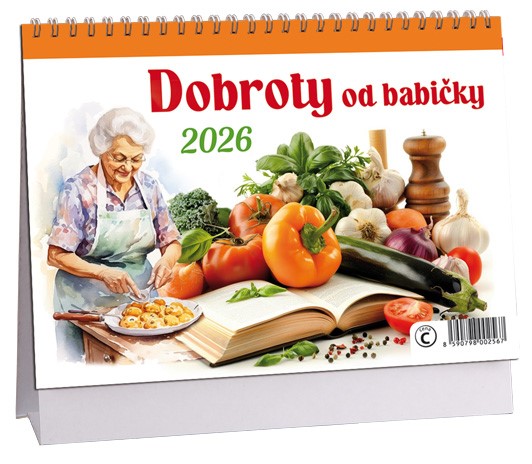 Stolní kalendář týdenní 2026 Dobroty od babičky