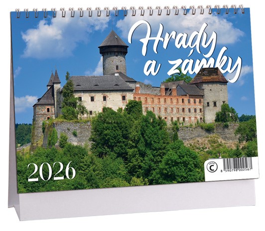 Stolní kalendář týdenní 2026 Hrady a zámky 