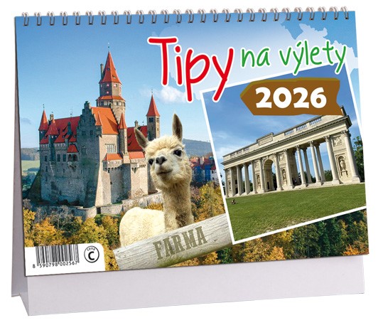 Stolní kalendář týdenní 2026 Tipy na výlety