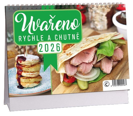 Stolní kalendář týdenní 2026 Uvařeno rychle a chutně