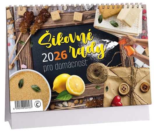 Stolní kalendář týdenní 2026 Šikovné rady pro domácnost