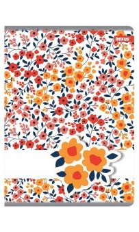 Sešit 564 - A5 linkovaný, 60 listů Flower Orange