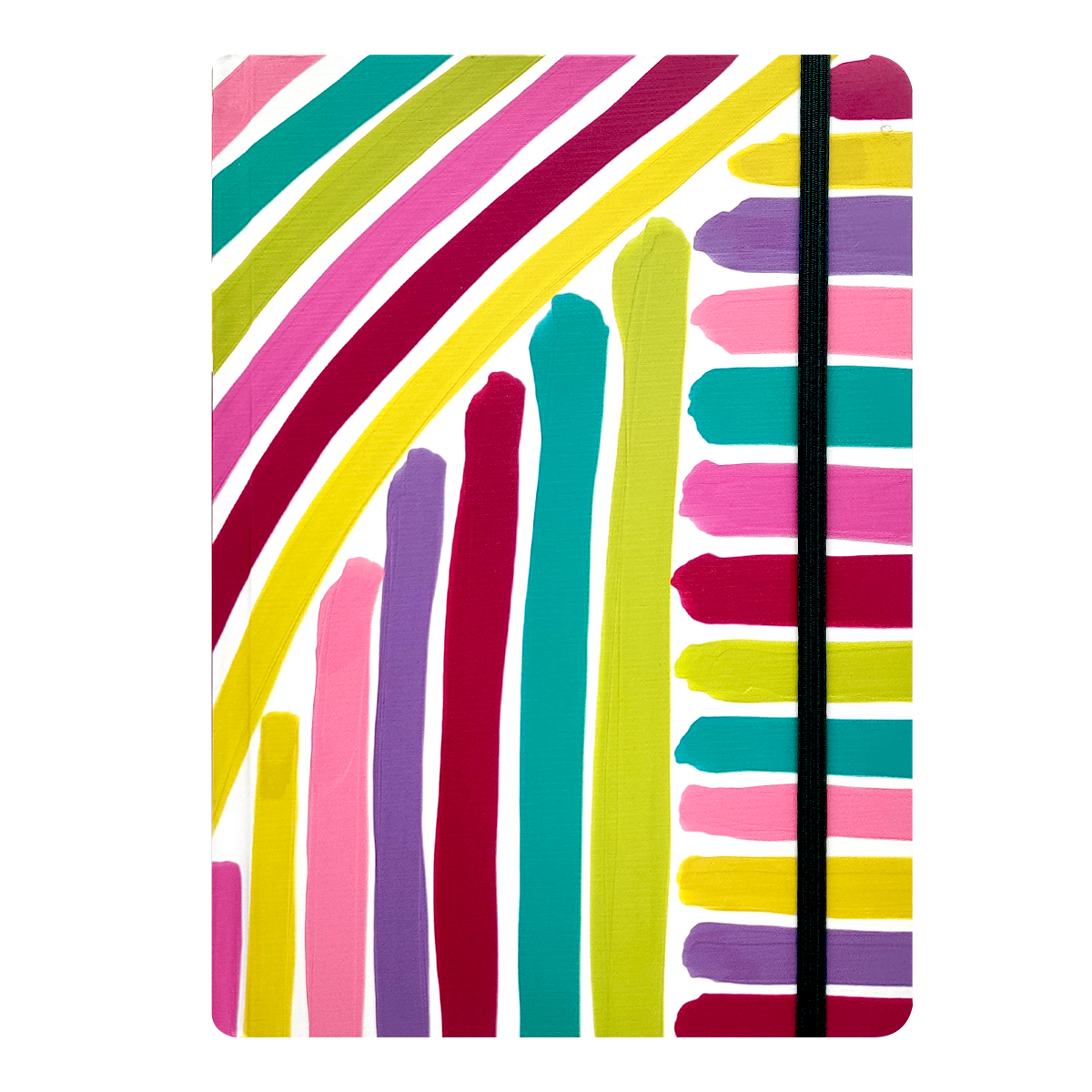 Zápisník Spoko Creative, A5, 75 g, 96 stránek, linkovaný - růžový štětec