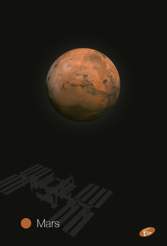 Sešit 544, A5, linkovaný, 40 listů Planety Mars