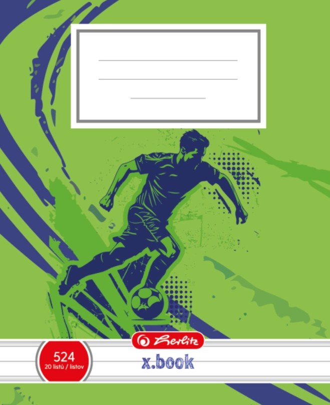 Sešit 524 Herlitz Fotbal