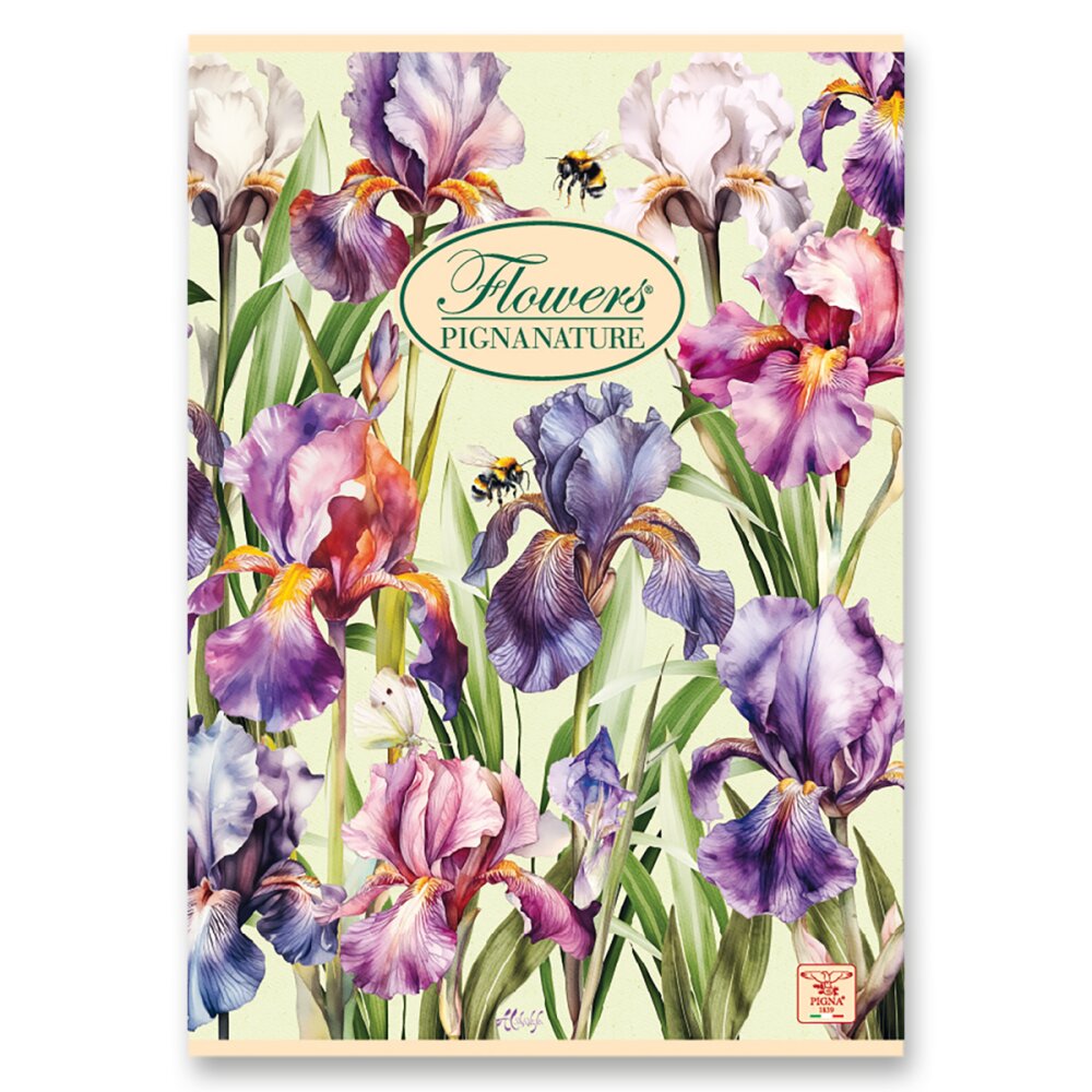 Sešit 440 Pigna Natur Flowers Kosatce
