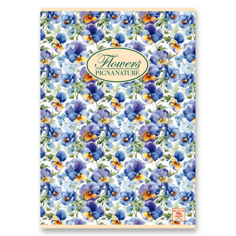 Sešit 440 Pigna Natur Flowers Fialky