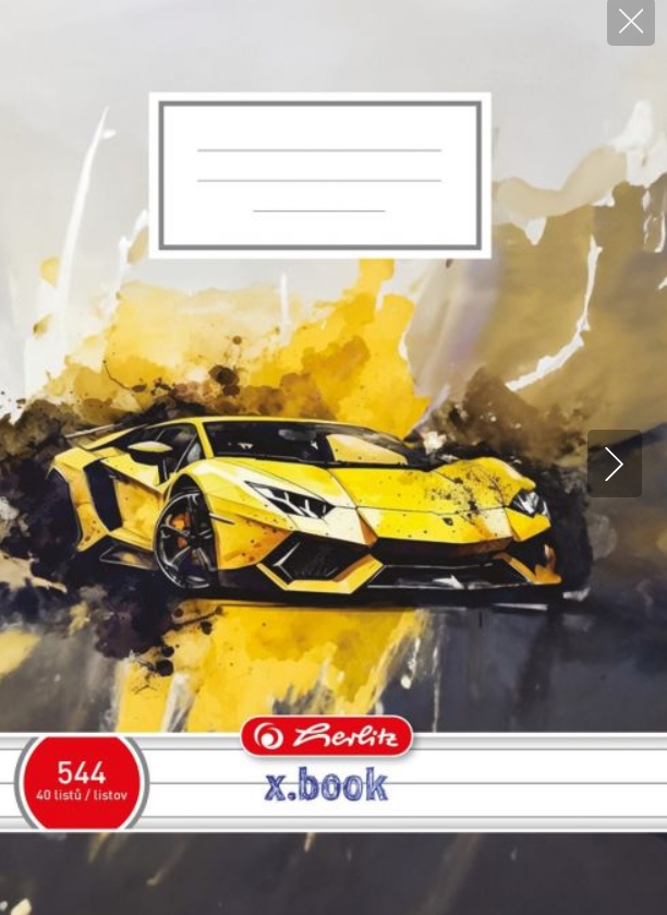 Sešit 544 Herlitz Auto