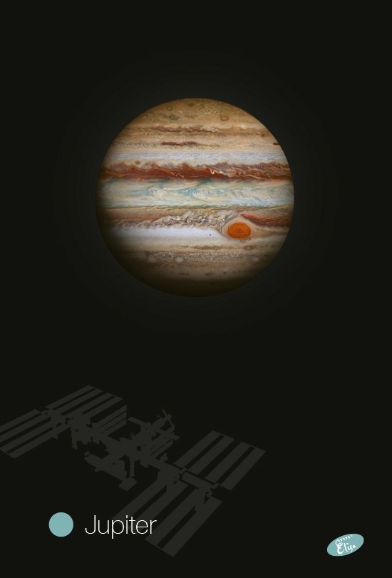 Sešit 544, A5, linkovaný, 40 listů Planety Jupiter