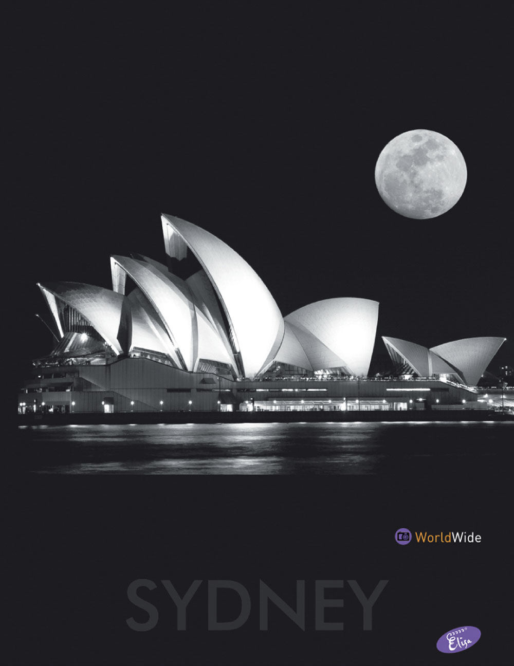 Sešit 544, A5, linkovaný, 40 listů Metropole v noci Sydney