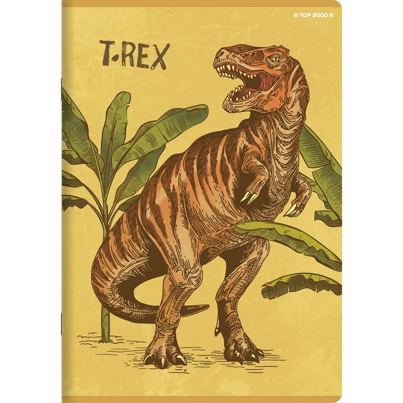 Sešit 565, A5, čtverečkovaný, 60 listů T-rex