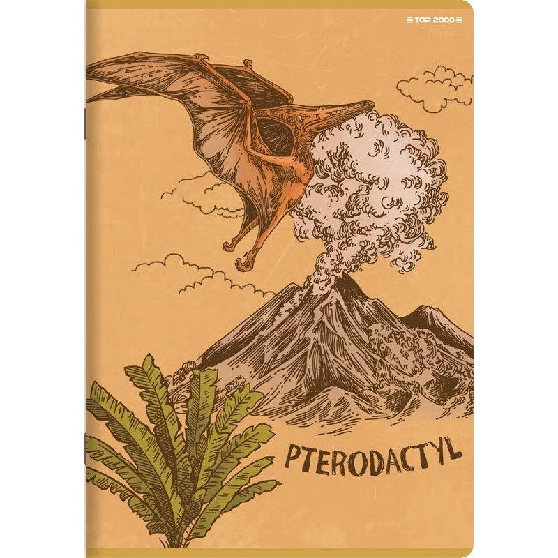 Sešit 565, A5, čtverečkovaný, 60 listů Pterodactyl