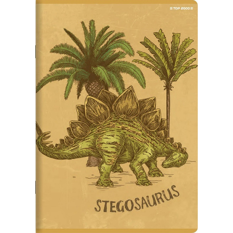 Sešit 565, A5, čtverečkovaný, 60 listů Stegosaurus