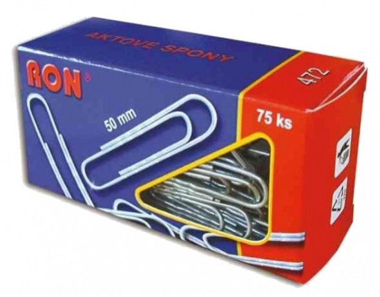 Dopisní spony 472, 50 mm kovové