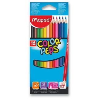Pastelky Maped Color'Peps 12 barev