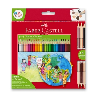 Pastelky Faber-Castell CHILDREN OF THE WORLD 48 barev + 6 barev