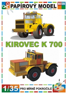 Papírový model Kirovec K 700