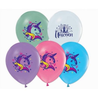 Balónky Jednorožec 5 ks 30 cm