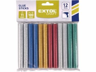 Tavné tyčinky 12 ks 11 mm glitrové