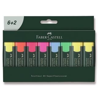 Zvýrazňovač Faber-Castell 8 ks