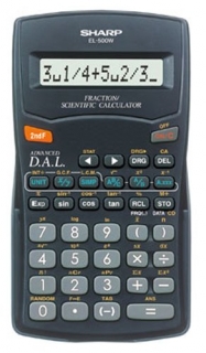 Kalkulátor SHARP EL-500W-BK