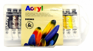 Akrylové barvy Primo 7,5 ml 12 barev