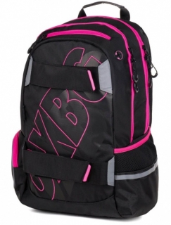 Studentský batoh OXY SPORT Black Line Pink