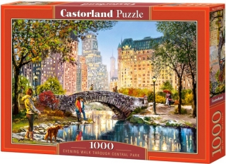 Puzzle 1000 dílků - Večerní procházka v Centrál Parku