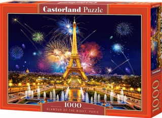 Puzzle 1000 dílků - Kouzlo noci v Paříži