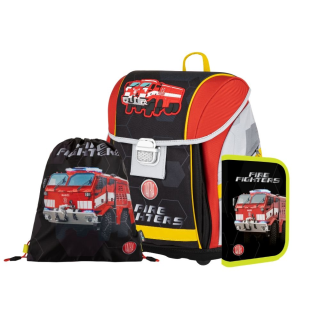 Školní batoh Tatra - hasiči - 3dílný set